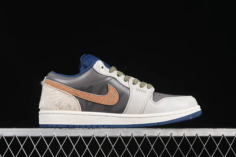 All categories Air Jordan Jordan series basketball shoes Air Jordan 1 Low Air Jordan 1 Low AJ1 Joe 1 Panda Prank Pioneer Knight Brown Gray Low-top retro basketball shoes 553558-414